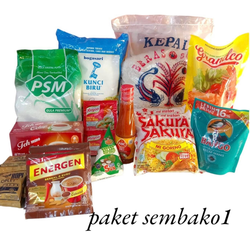 

Paket 1 paket sembako