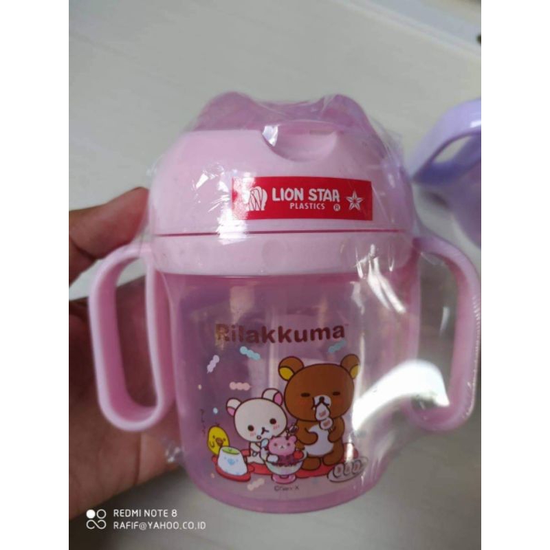 BOTOL MINUM ANAK  SEDOTAN MIMI MUG LION STAR BPA FREE BOTOL MINUM BAYI 300 ML MOTIF LUCU