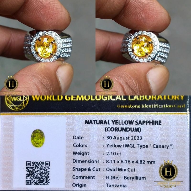 Batu Yellow Sapphire Vivid Canary Yellow