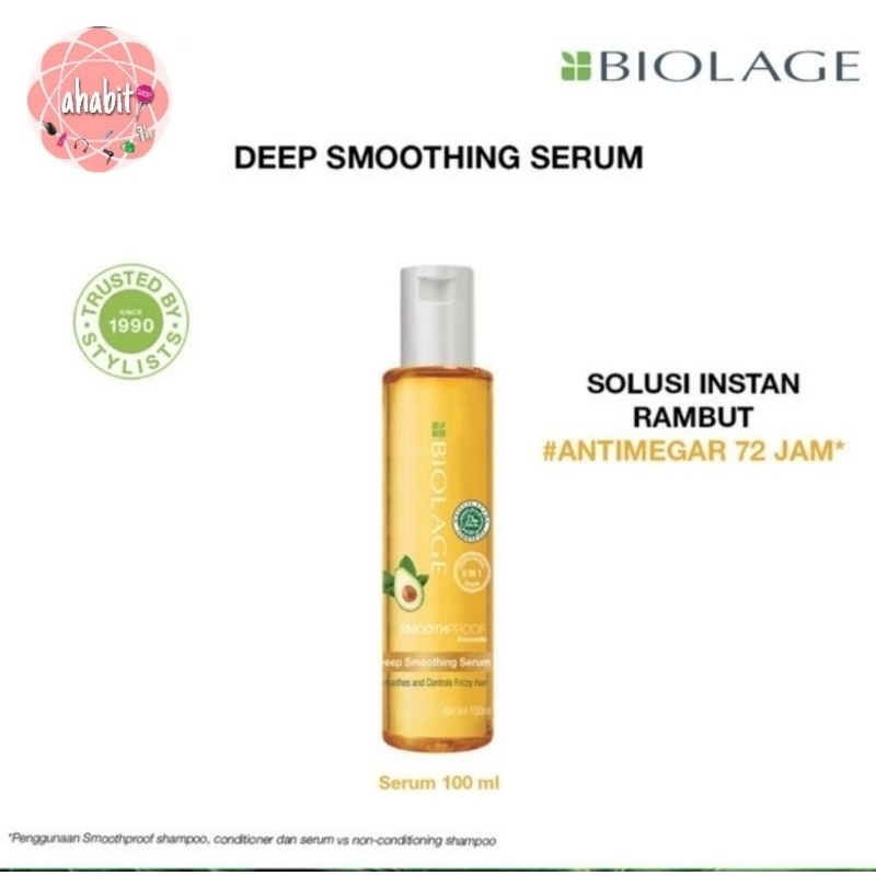 MATRIX BIOLAGE Deep Smoothing Serum-100ml Vitamin Rambut Smoothing