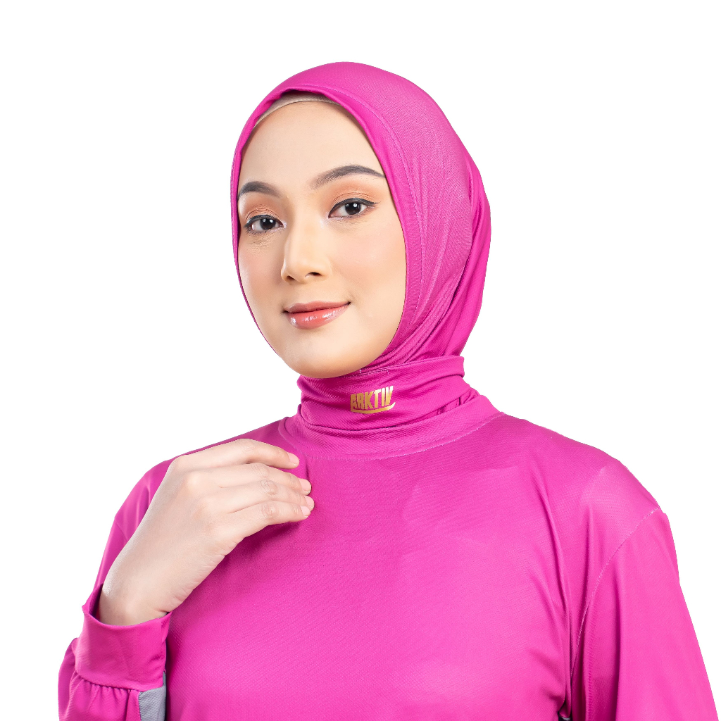 Arktiv Confident Alpha Hijab Magenta With Lace x Nycta Gina