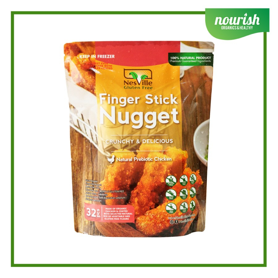 

Nesville FINGER STICK NUGGET Non MSG, GLUTEN FREE, HALAL-Jakbar