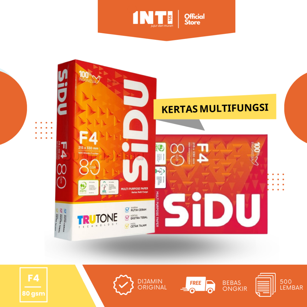 

Sinar Dunia Kertas HVS 80gsm F4/Folio - Rim 500 Lembar