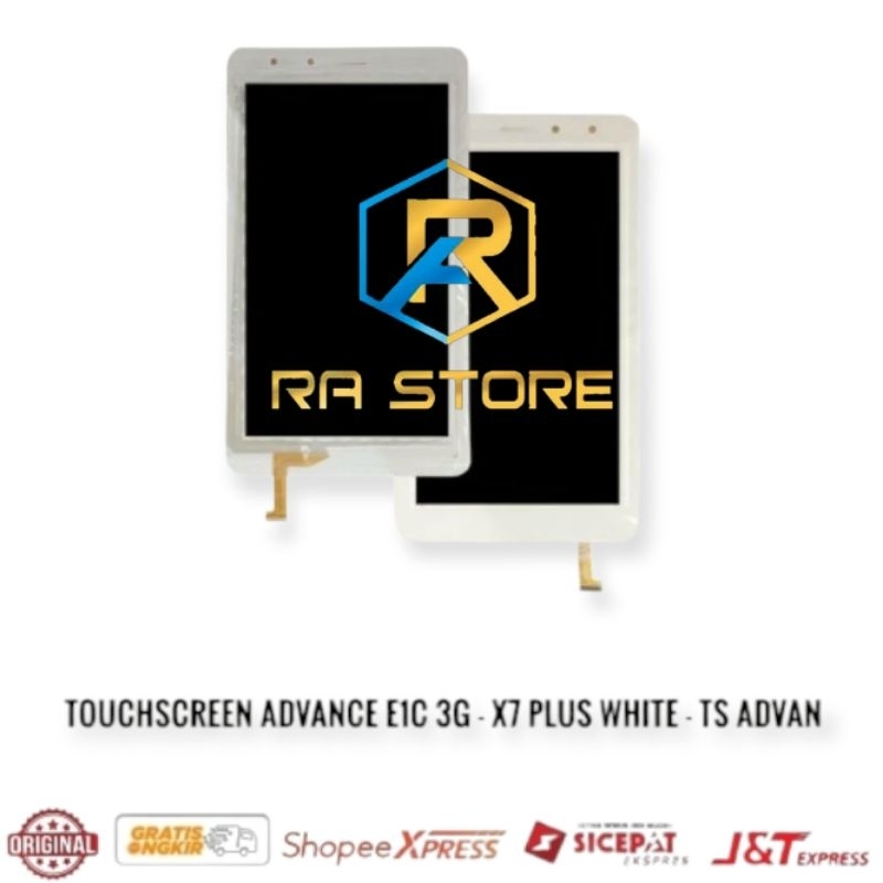 Touchscreen Advan E1C 3G X7 Plus X7+ Touch Screen layar sentuh Ts tc Original Tablet Advan X7 +