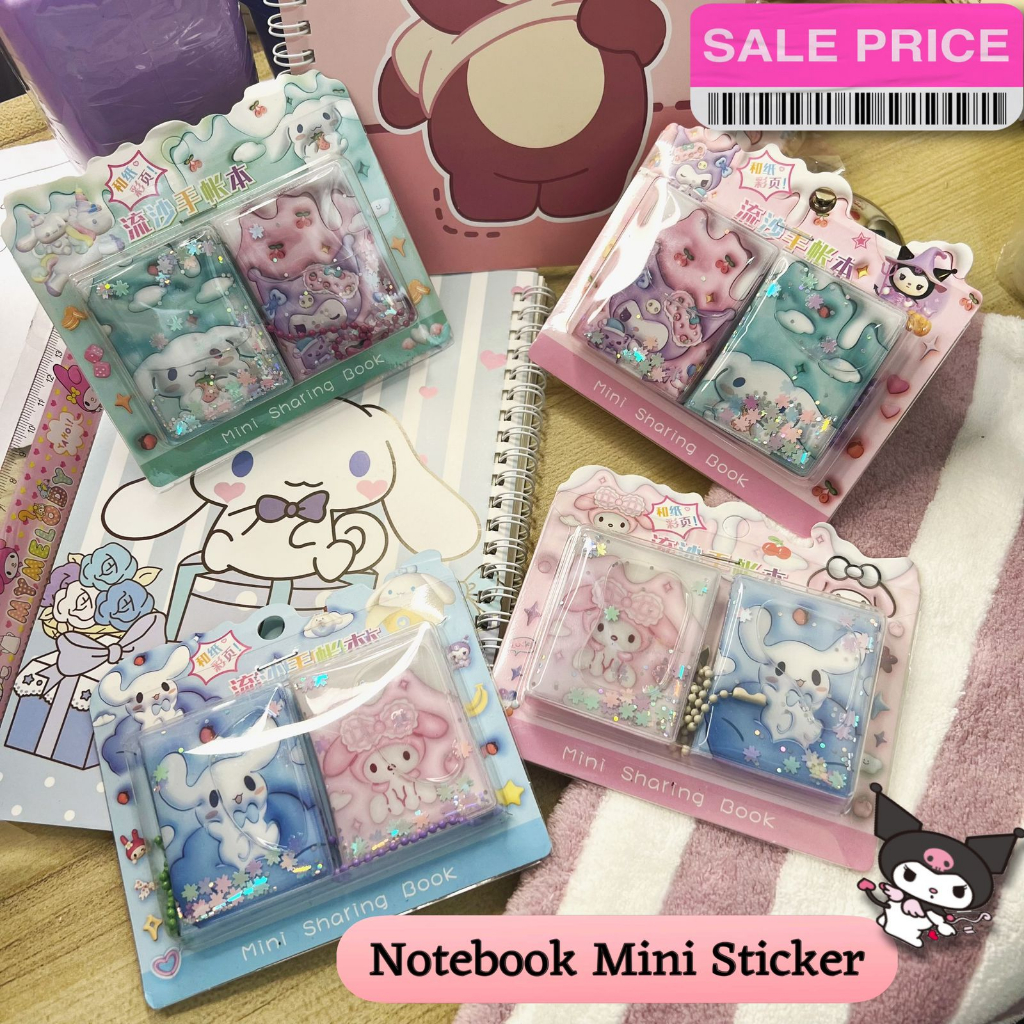 

Berkattoserba Buku stiker mini 1 Pack (isi 2 pcs) Gantungan Buku Motif Lucu