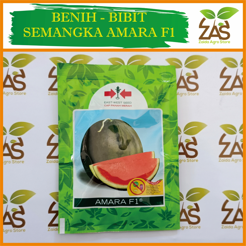 BENIH SEMANGKA AMARA F1 - BIBIT SEMANGKA - 360 BUTIR - CAP PANAH MERAH