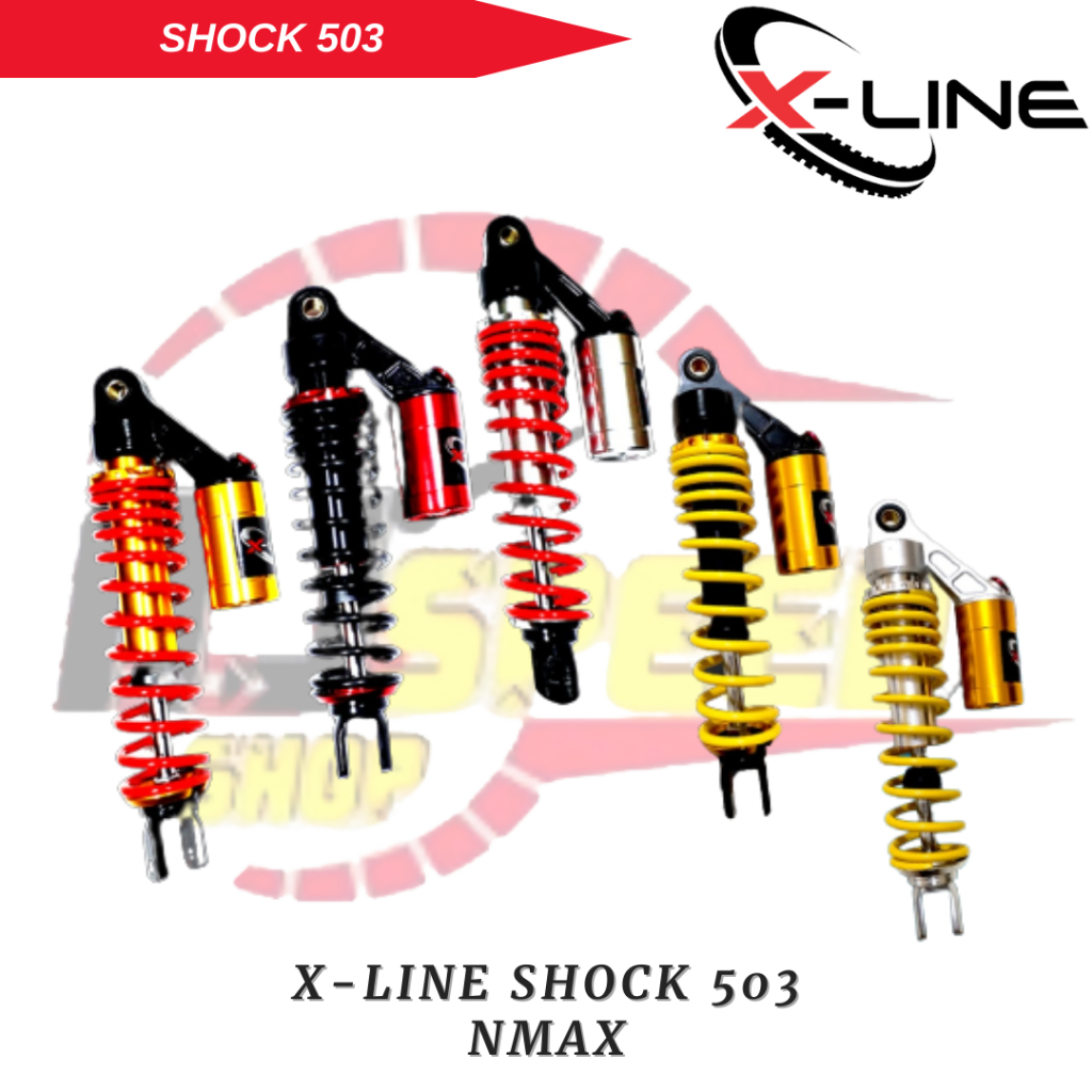 Xline X Line Shock Shok Sok Suspensi Shockbreaker Peredam Kejut Belakang Tipe 503 Yamaha NMAX Tabung