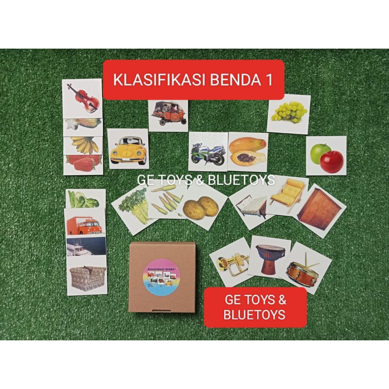 [BLUETOYS] KARTU KLASIFIKASI BENDA & KLASIFIKASI KATA KERJA /MAINAN TERAPI WICARA/ALAT TERAPI WICARA