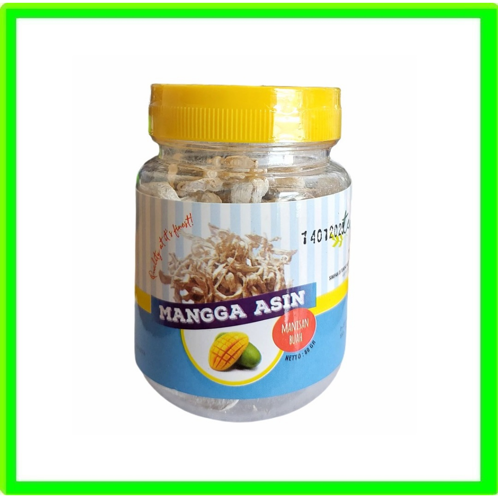 

Manisan Buah Mangga Putih Asin 80Gr