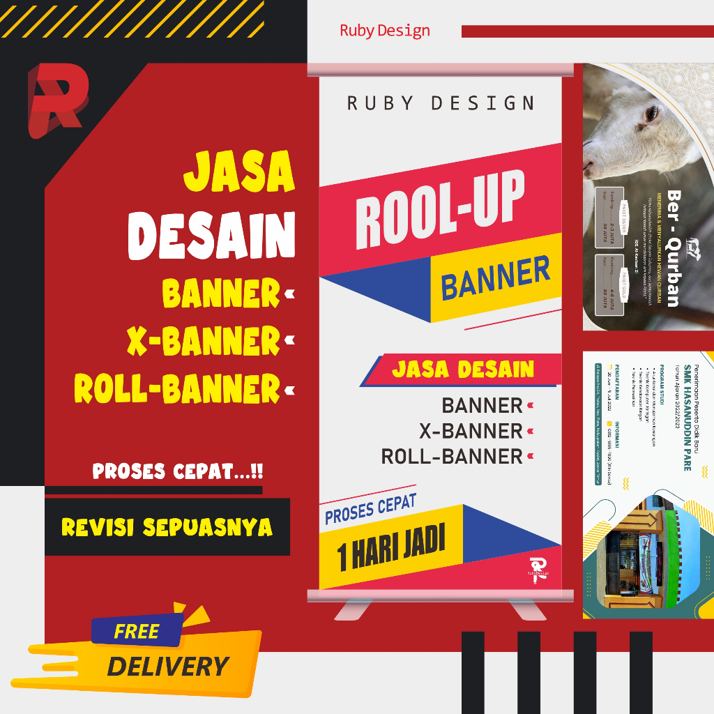 Desain Roll-banner | X-banner | Banner | Spanduk | Dll