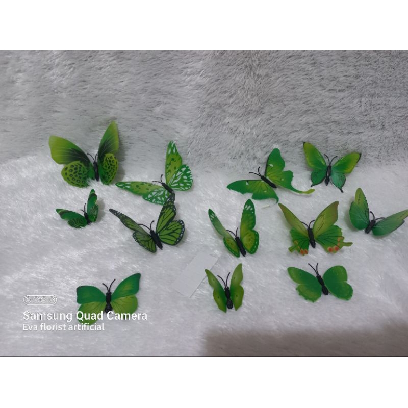 stiker dinding kupu,stiker 3D hiasan dinding kupu2