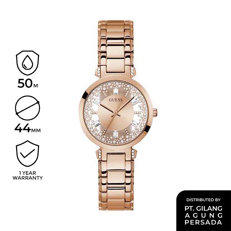 Guess Ladies Watch Rose Gold CRYSTAL CLEAR - GW0470L3