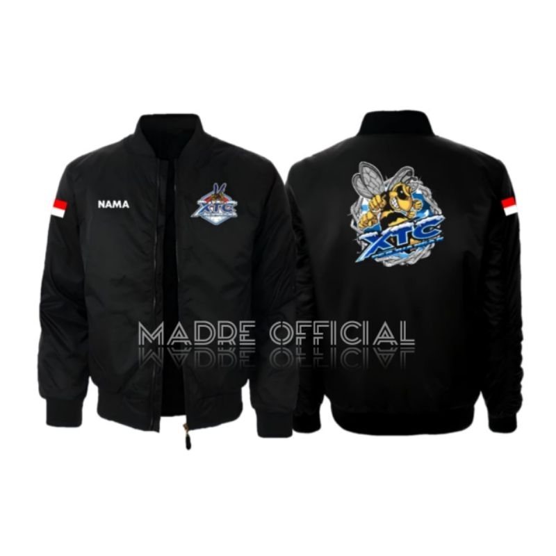 Jaket bomber pria terbaik - bomber XTC bordir - desain custom