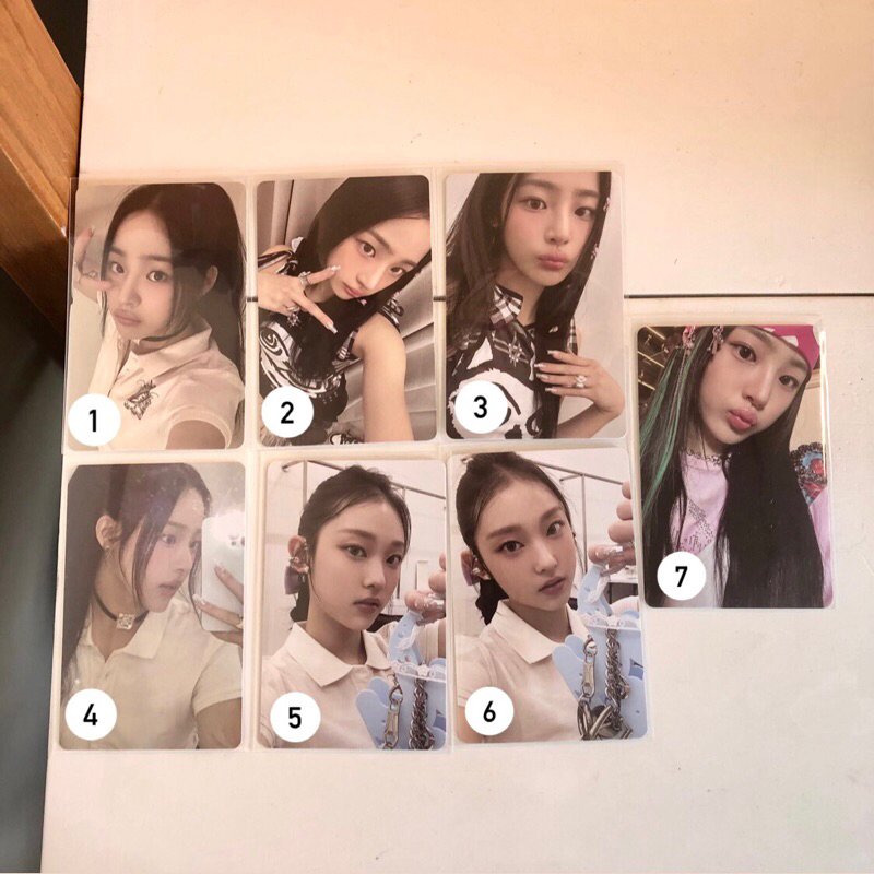 [OFFICIAL] pc haerin minji new jeans - photocard minji haerin get up weverse