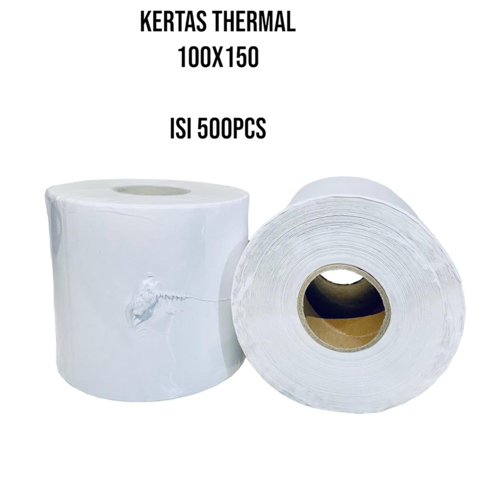 

Kertas thermal kwalitas premium ukuran 100x150mm isi 500