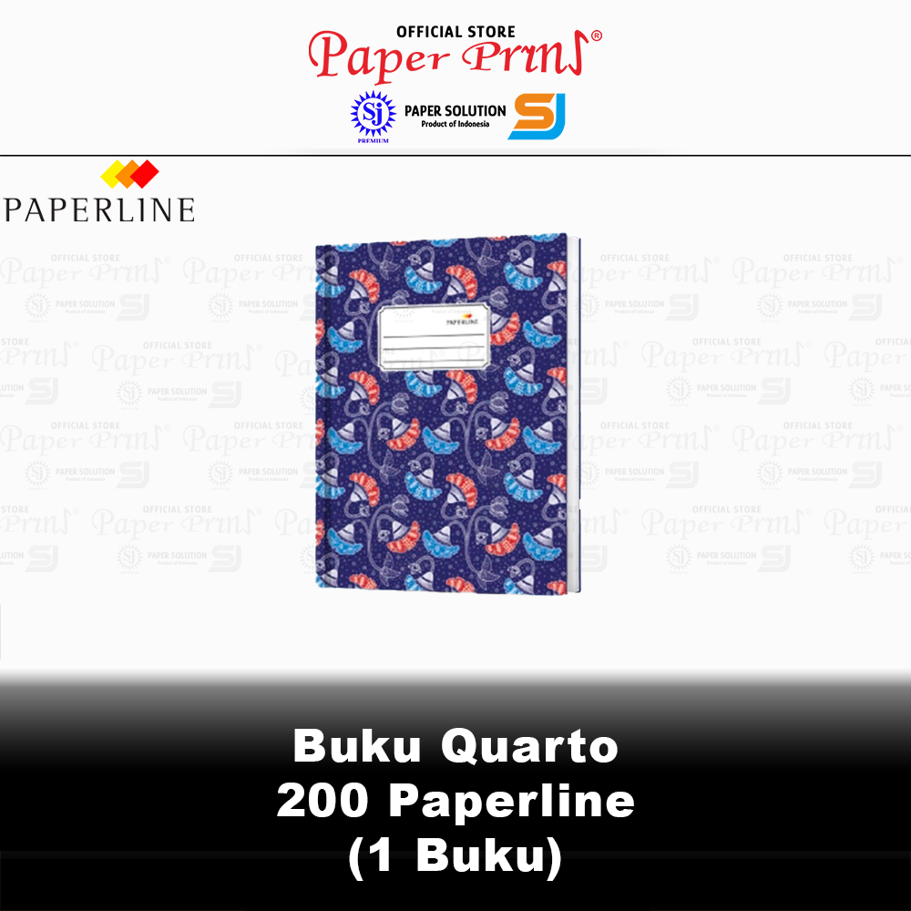 

Buku Kuarto Quarto Hardcover Paperline 200 Lembar