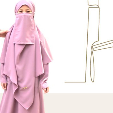 FRENCH KHIMAR Nusaibah KIDS