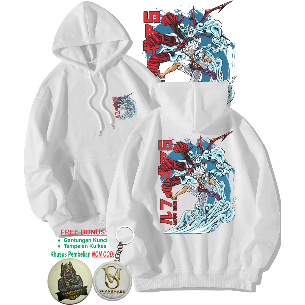 Hoodie Pria Oversize GEAR HAND | Sweater Hodie Wanita Jumbo Anime Terbaru Bahan FLeece 300 Gsm Coupl