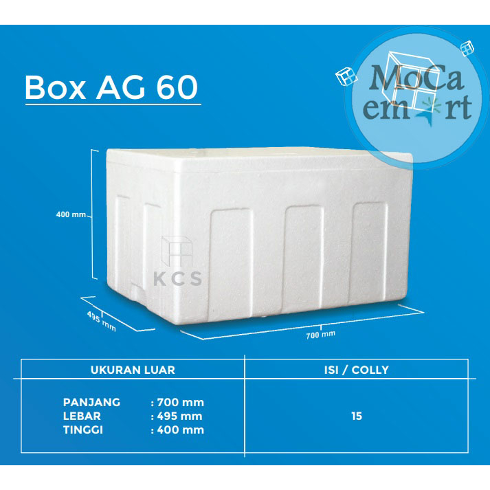 Sterofoam Box / Styrofoam Box 60kg