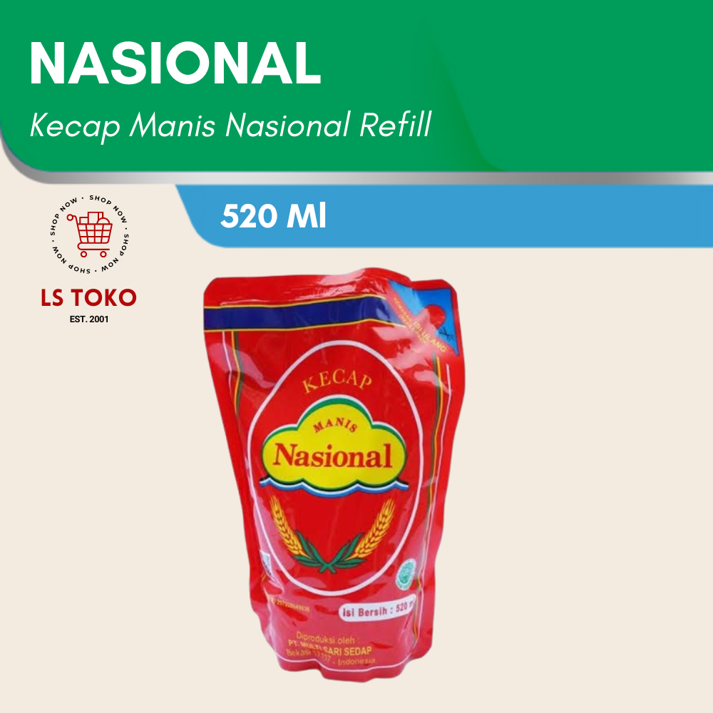 

Kecap Manis Nasional Refill Pouch 520ml