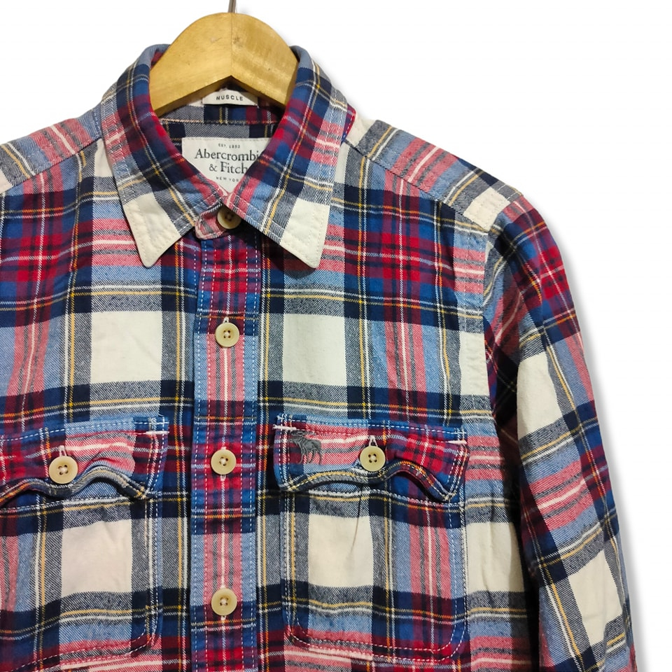 Kemeja Flannel Abercrombie & Fitch