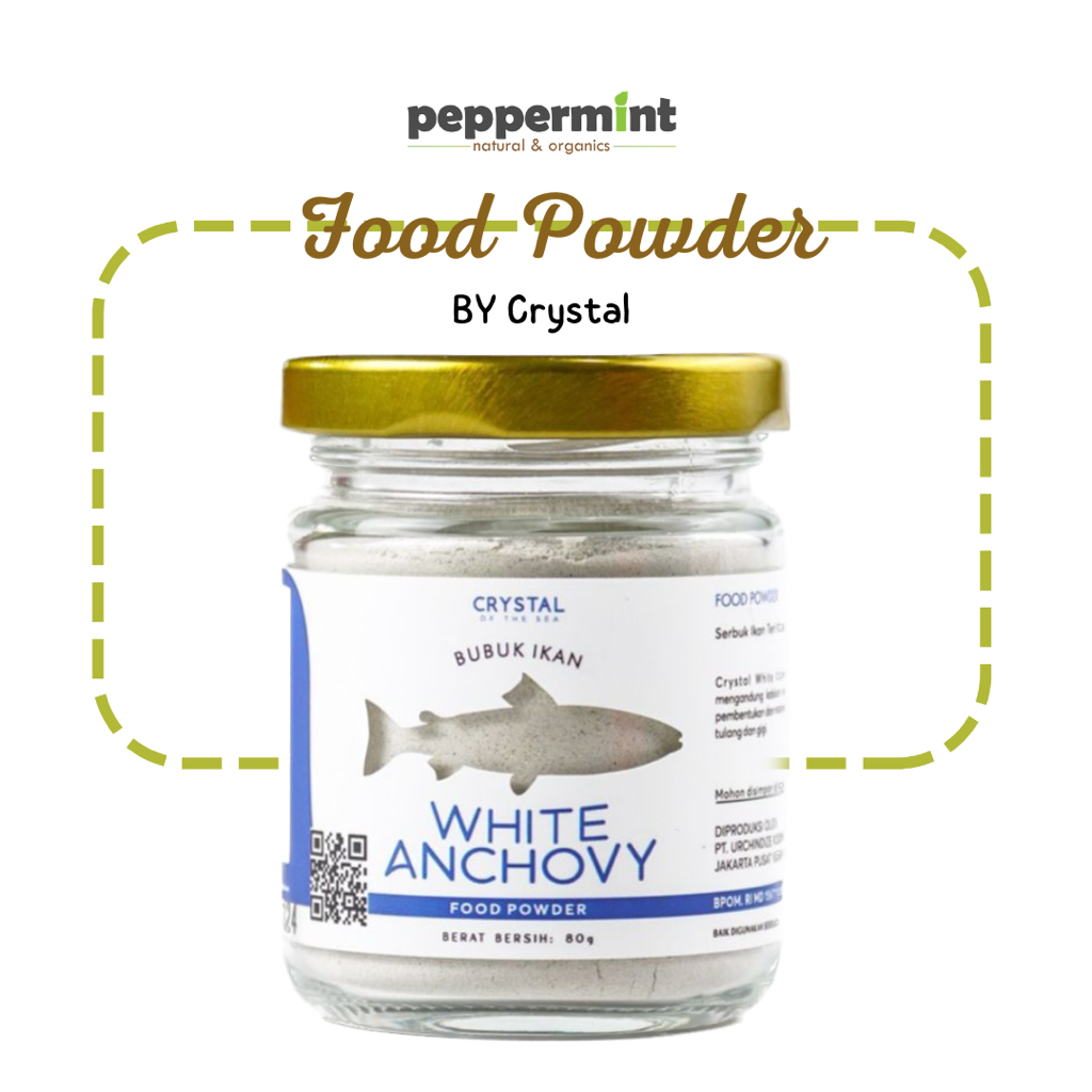 

Crystal of The Sea Food Powder White Anchovy (20gr) / Bubuk Teri Nasi