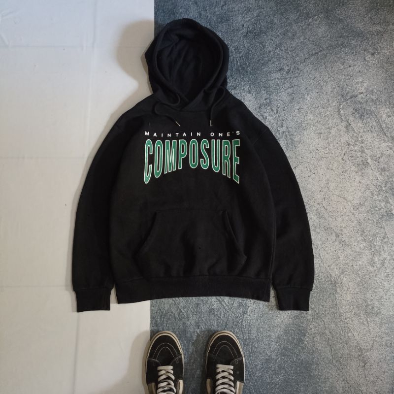 COMPOSURE BIGLOGO BY CLRIDE.N OFFICIAL TAG Hoodie Black