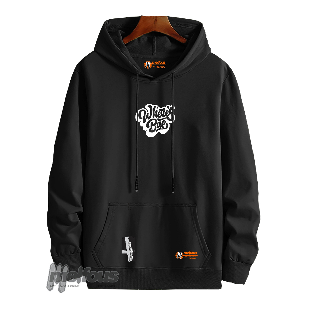 Melfous Jacket Hodie Jumper Cowok Oversize Hitam Tebal Original Distro Sweater Hoodie Keren Terbaru 
