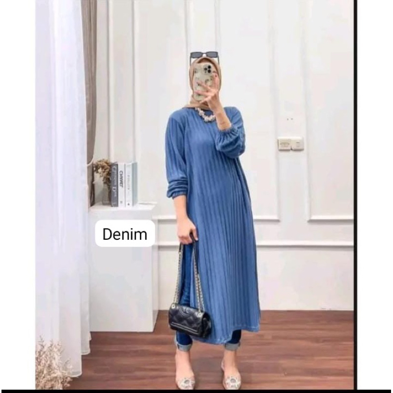 Long tunik Knit Hornet Premium Jumbo LD 110