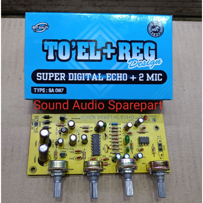 Kit Super Digital Echo 2 Mic + Regulator
