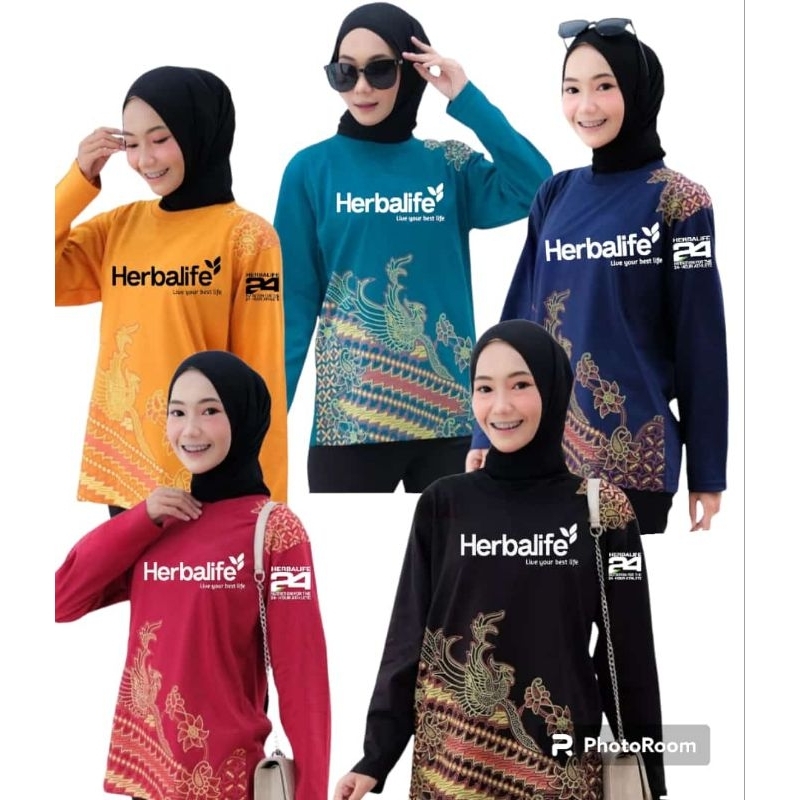 KAOS BATIK KATUN LENGAN PANJANG