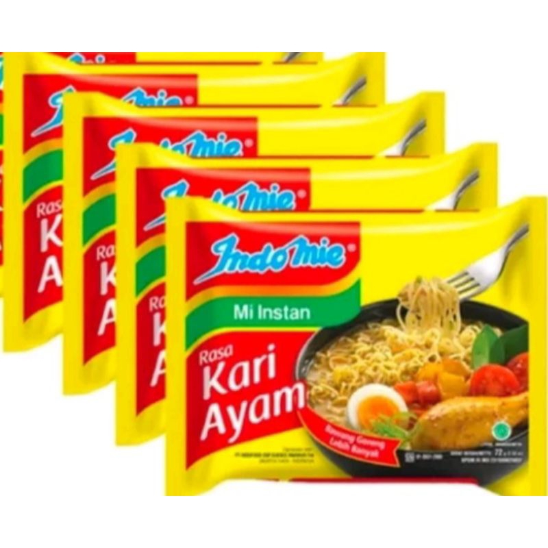 

INDOMIE INSTAN 5 PCS/ 5 BUNGKUS