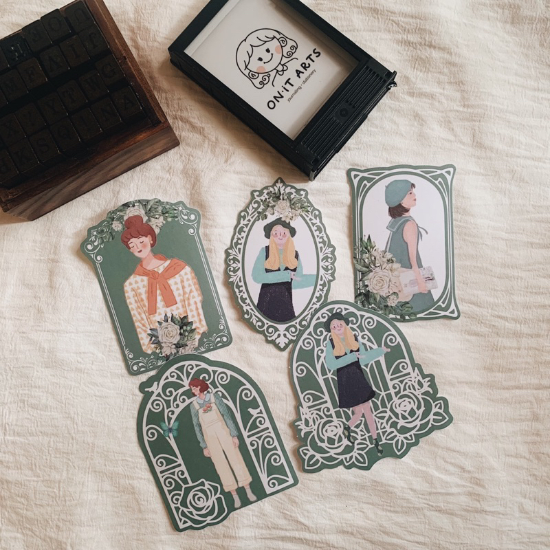 

JOURNALING/FRAME GIRL STICKER/STICKER