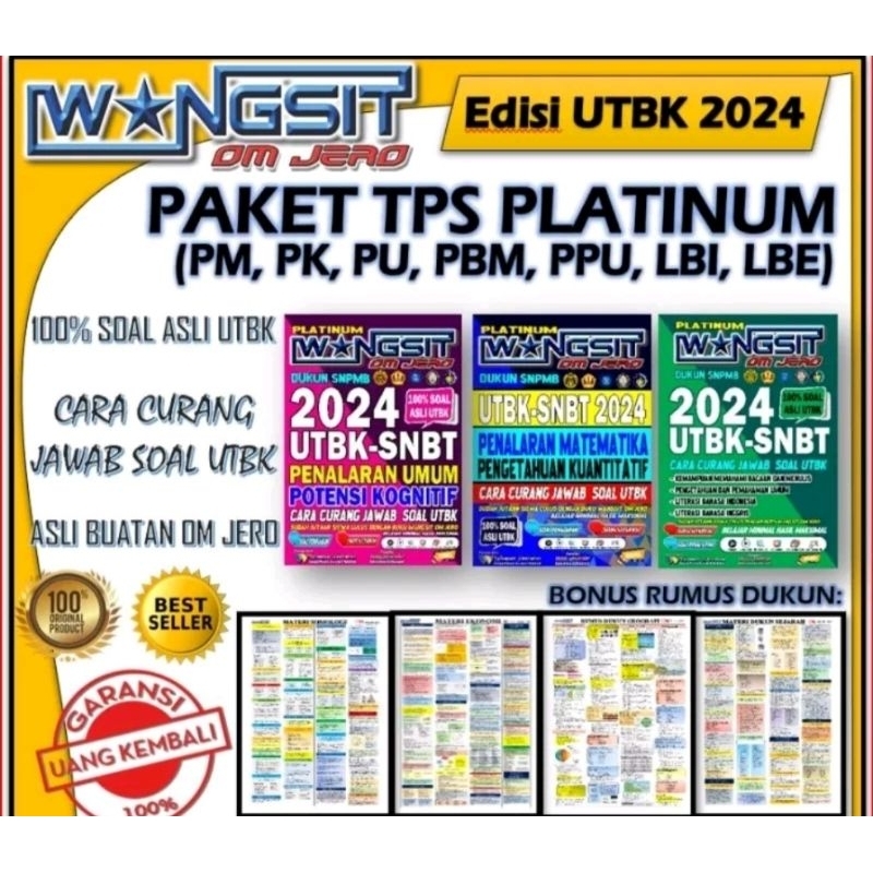 

PAKET PLATINUM (PM, PK,PU,PBM,PPU,LBI,LBE) ORI JAMIN 100%