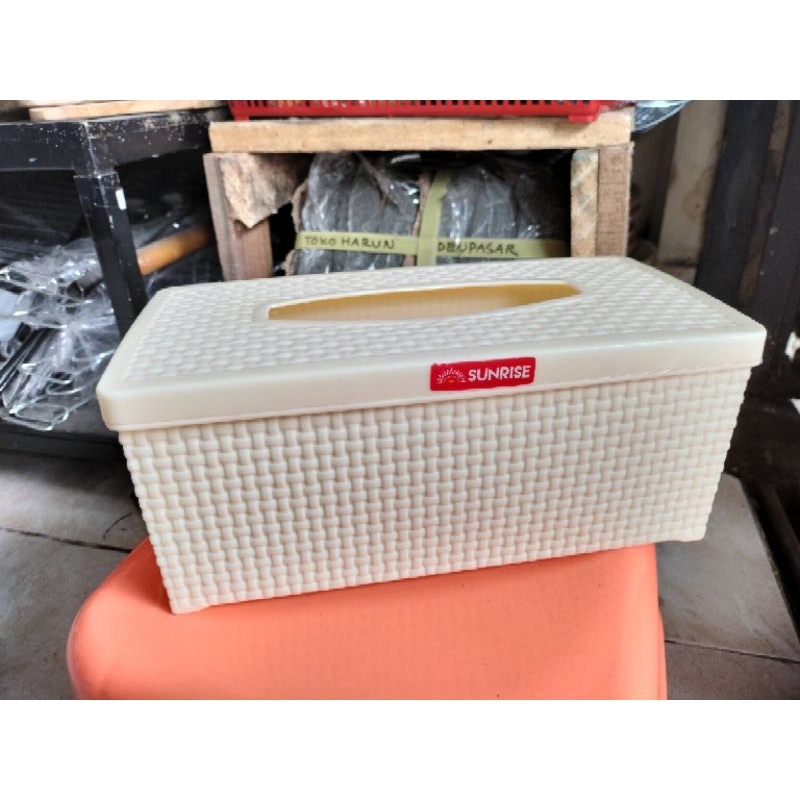 Tempat Tisu Rotan Kotak Panjang Paseo