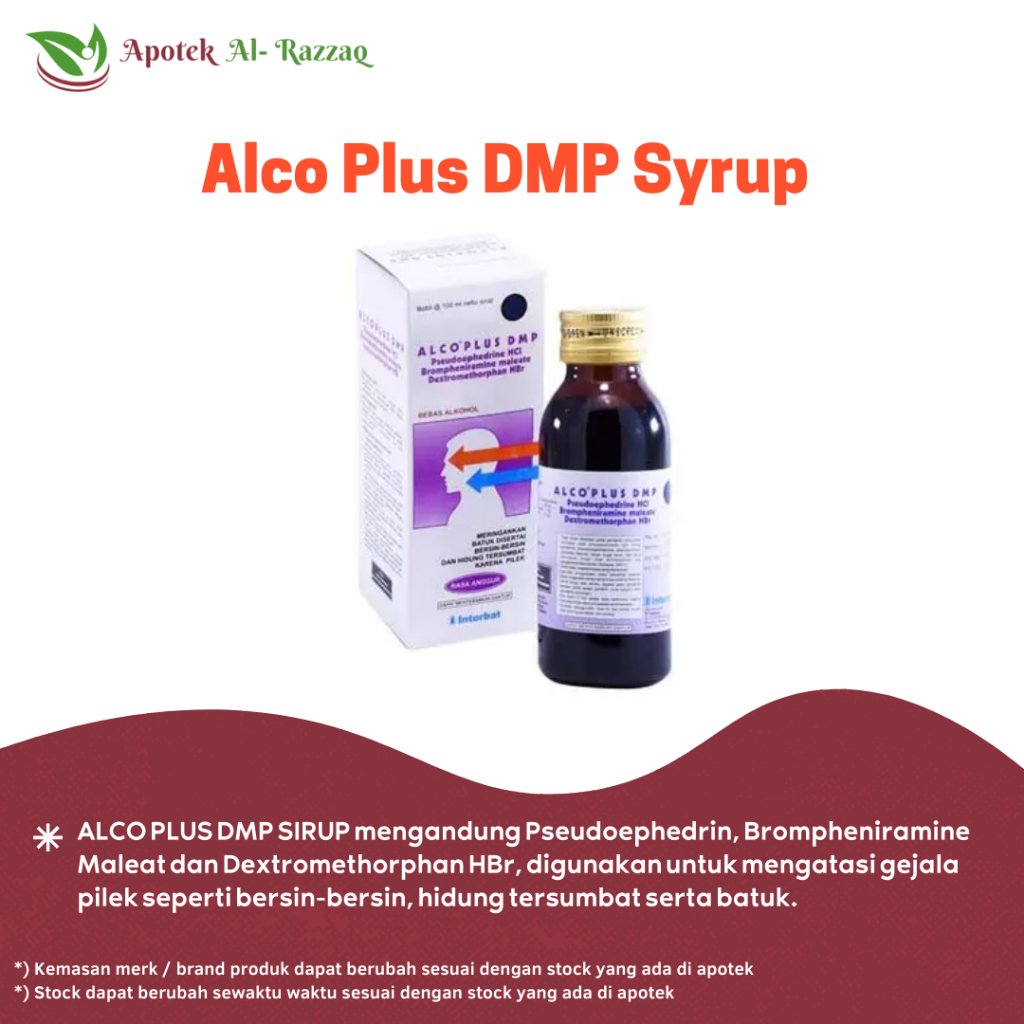 Alco Plus DMP Syrup 100 ml - Batuk Pilek