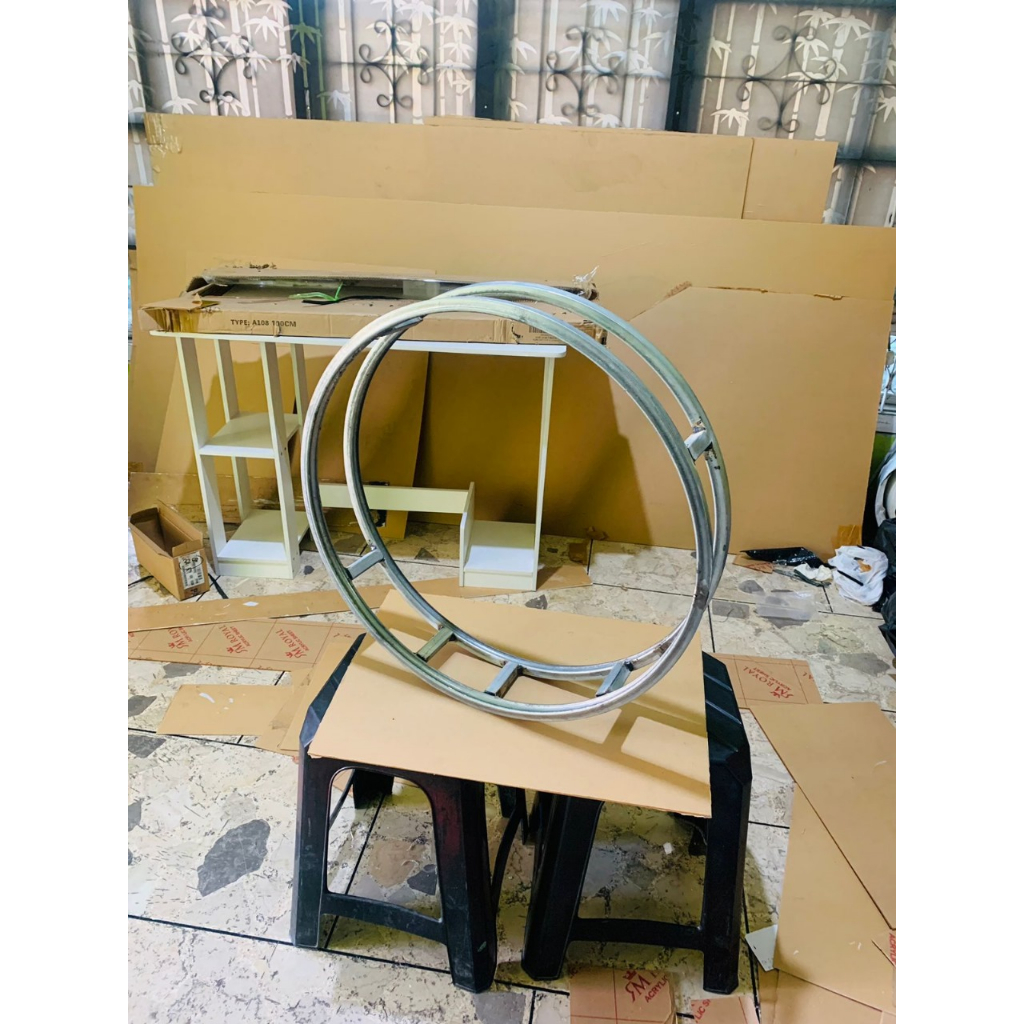 Rangka Neon Box Bulat Diameter 30 cm - 100 cm