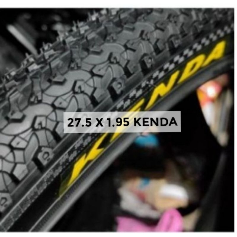 Ban luar sepeda ukuran 27.5 x 1.95 KENDA MTB sepeda gunung