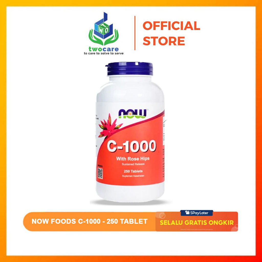 Now Foods C-1000 With Rose Hips 250 Tablet Vit C Vitamin C 1000mg