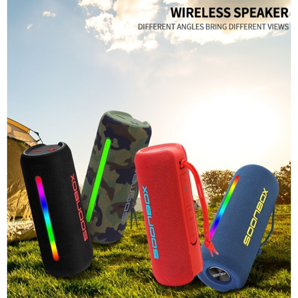 Speaker Bluetooth Soonbox S-9500 RGB Sound Joy Wireless Speaker