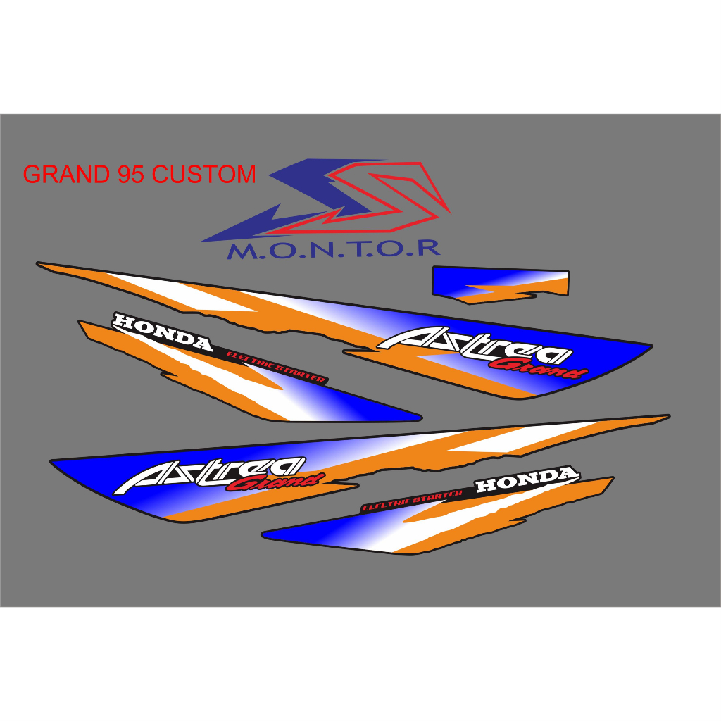 STRIPING STIKER LIS ASTREA GRAND 95 CUSTOM