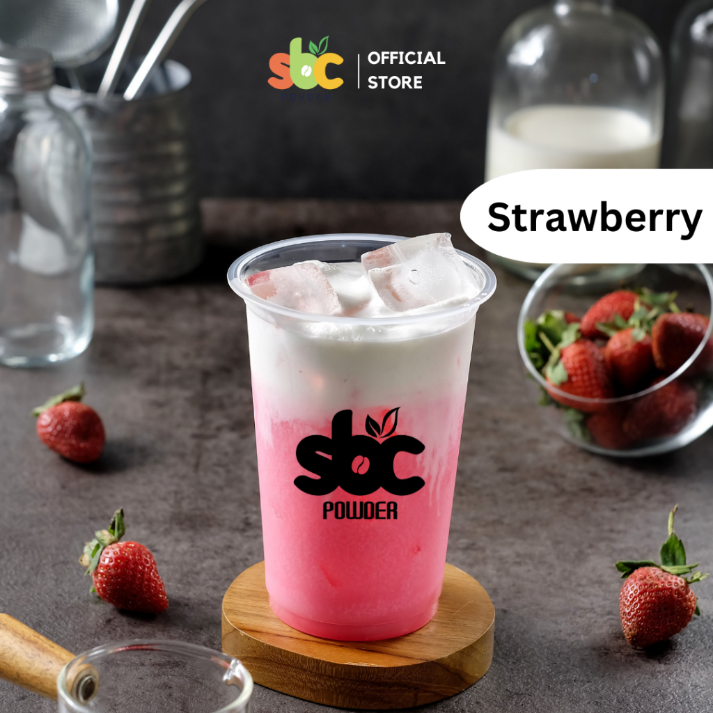 

SBC - Bubuk Minuman SBC Strawberry / Powder Minuman Rasa Buah Stroberi / Bahan Minuman