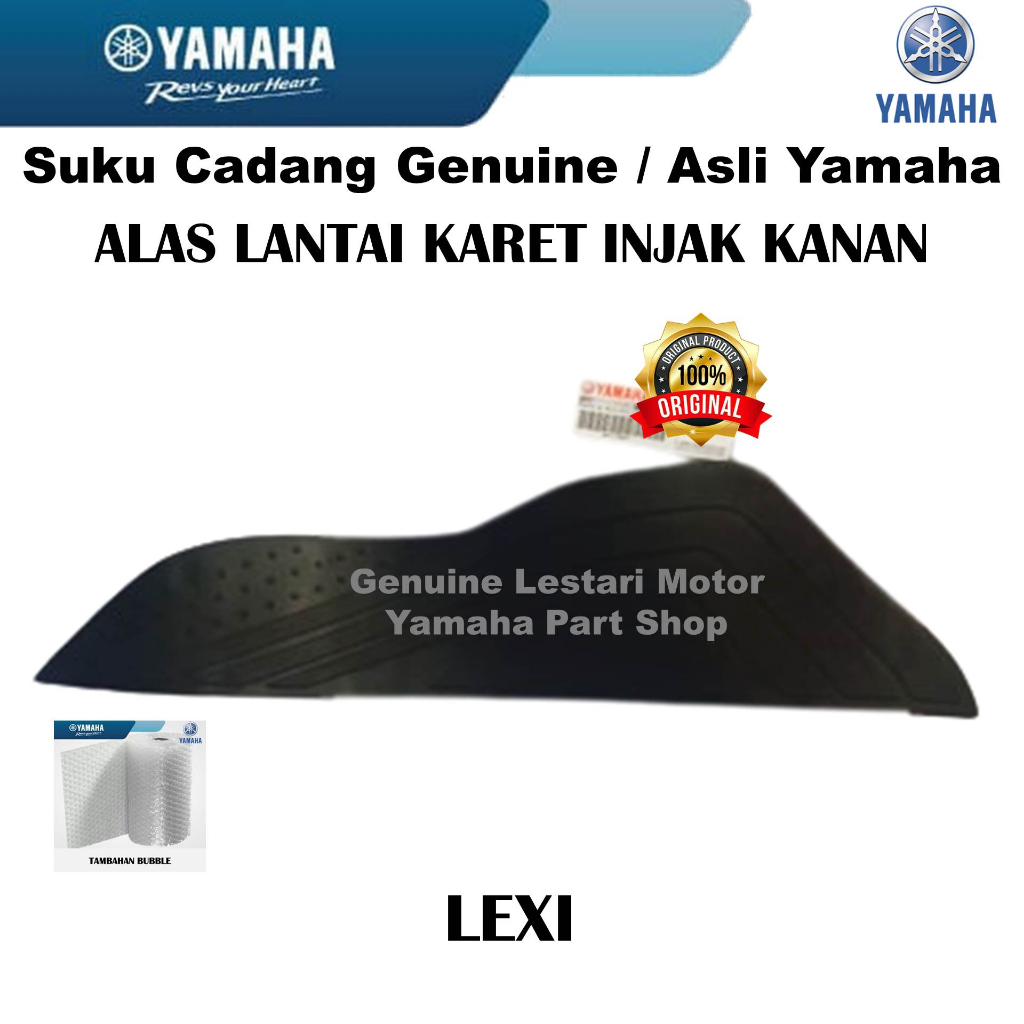 Alas Lantai Karet Pijakan Injak Injakan Kanan Lexi Asli Yamaha Surabaya