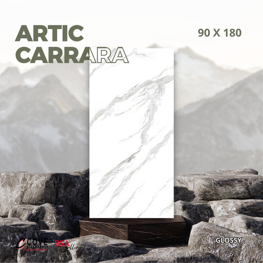 GRANIT 90X180 LANTAI DINDING ARTIC CARRARA COVE / GRANITE BIG SLAB