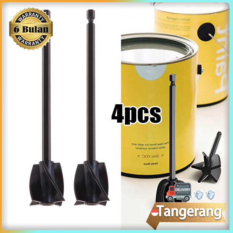 4pcs Mixer Epoxy Mixer Pengaduk Cat Epoxy Untuk Pengganti Keramik Mata Bor