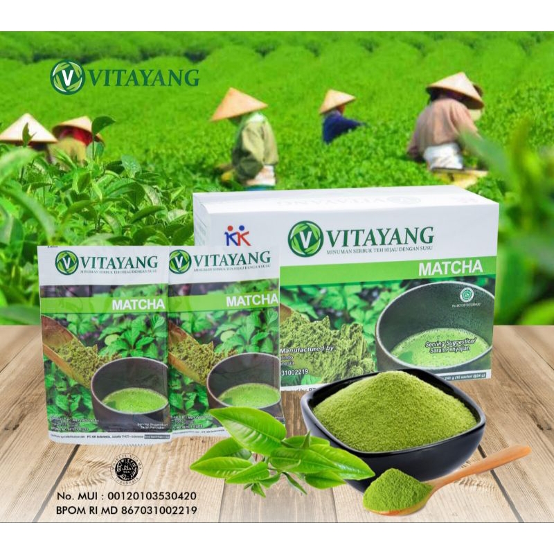 

VITAYANG MATCHA GREEN TEA Berklofil teh sehat alami