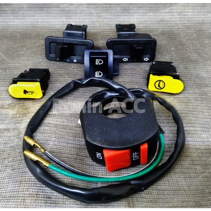 Set Saklar Tombol On Of  jepit Saklar Tombol Set Beat karbu Vario 110 Techno tekno karbu Vario 110 c
