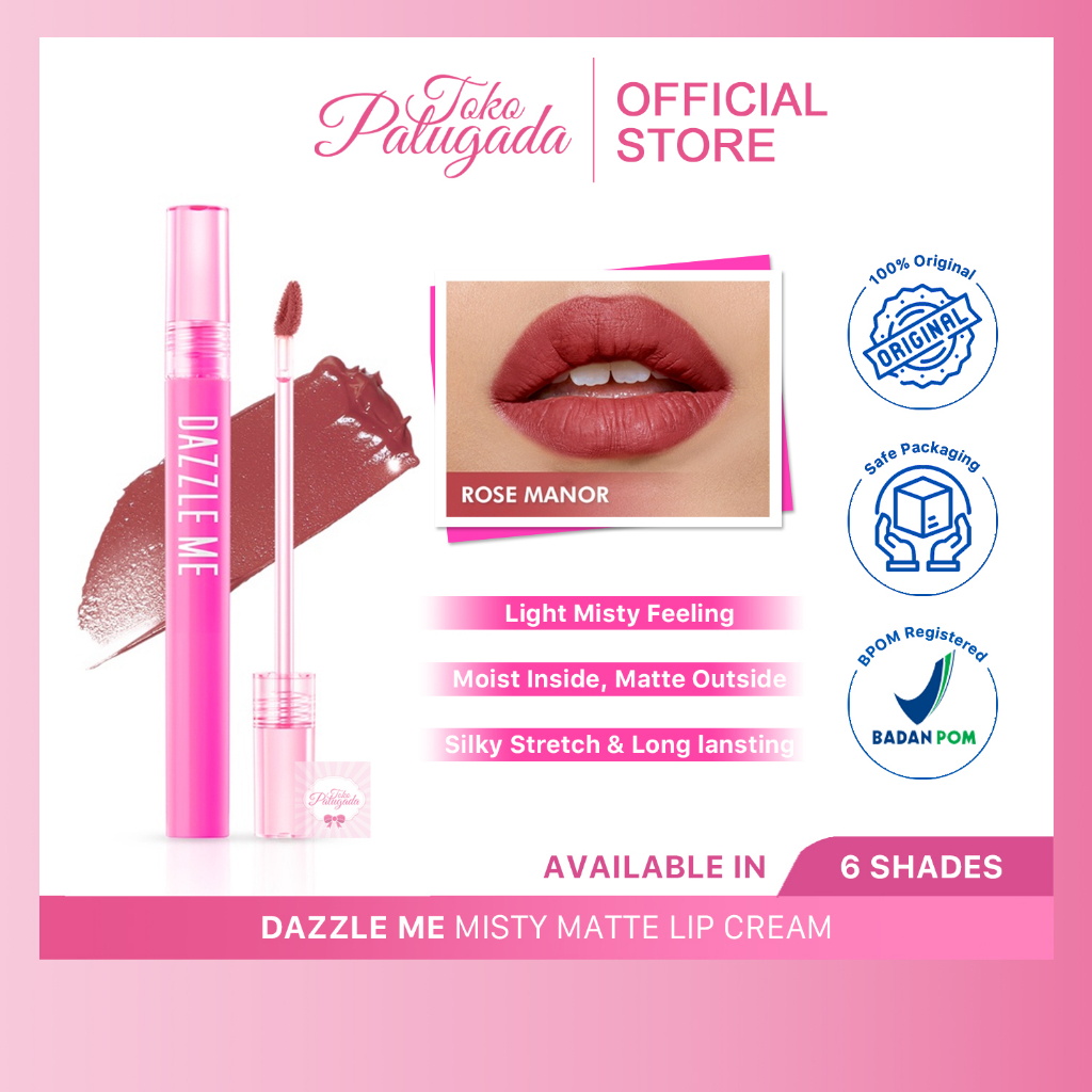 [BISA COD] Dazzle Me Misty Matte Lip Cream - Lipstick Dazzle Me - Dazzle Me Lip Cream - Dazzle Me Li