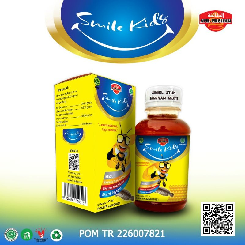 

Madu Albumin Smile kids Nutrisi Tumbuh kembang& kecerdasan anak