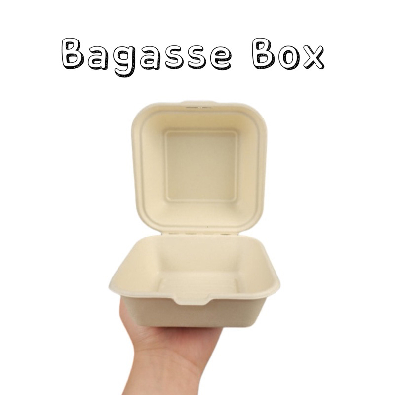 Bagasse Korean Bento Cake Box Kotak Mochi Bites